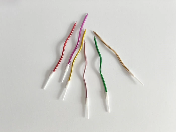 curved wave shape cake candle factory