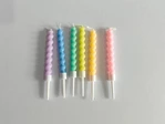 colorful twisted birthday candles