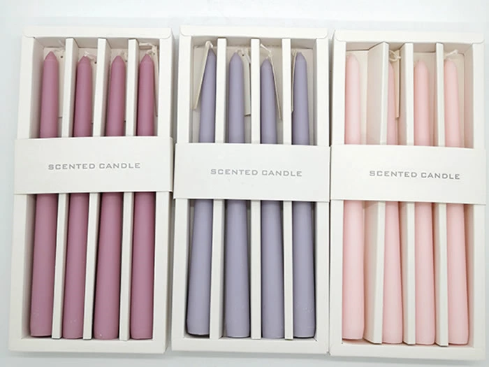 Scented taper dinner candles supply