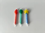 happy birthday candles with print