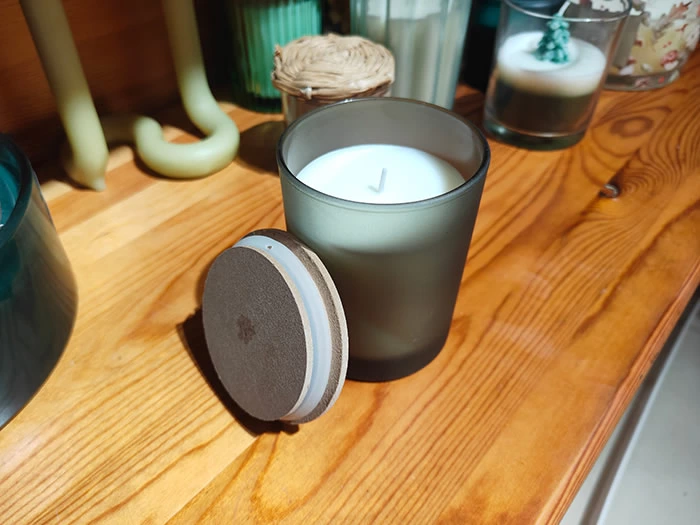 Soy Wax Glass Jar Candle With Lid