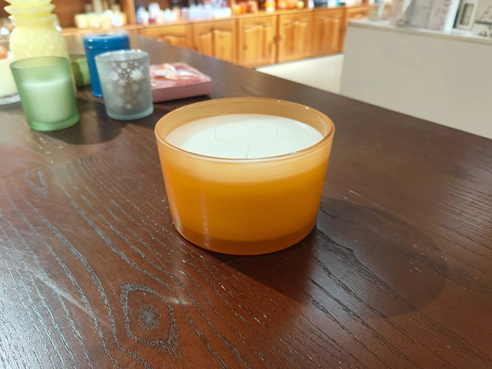 large scented candles with 3 wicks